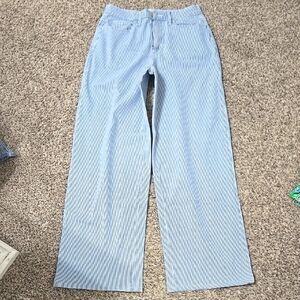 Target Women's Blue Striped Jeans 6R